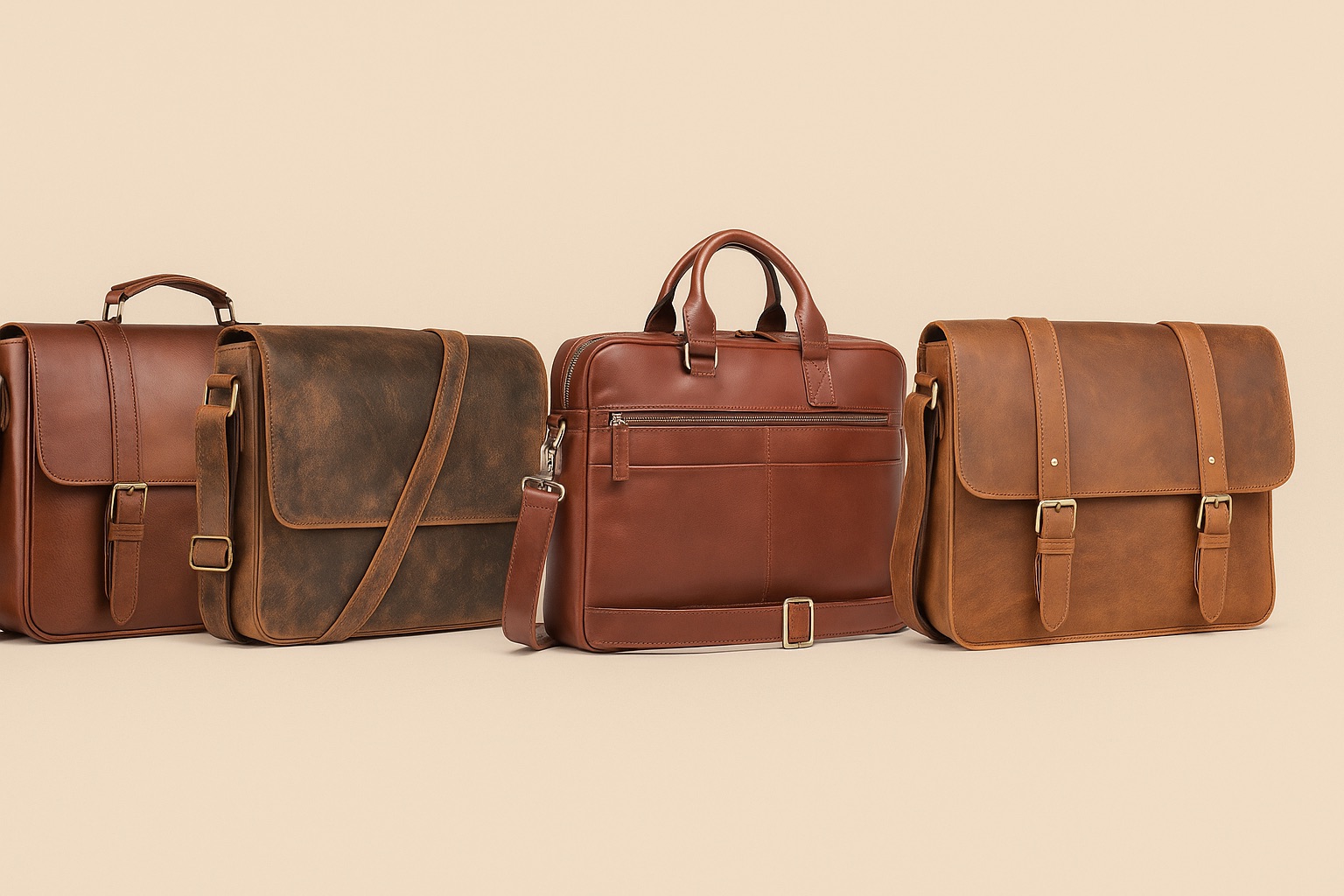 Leather Messenger Bag