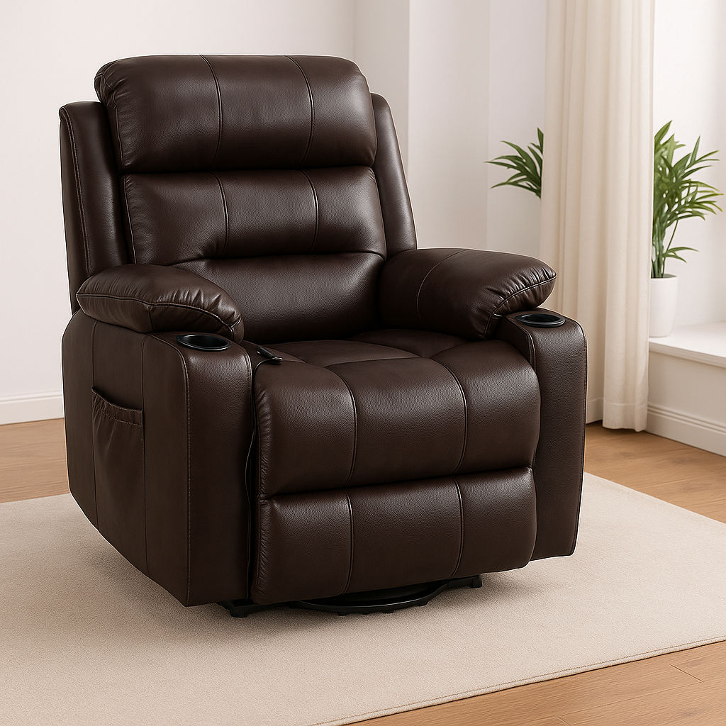 Outspurge App-Controlled Leather Recliner